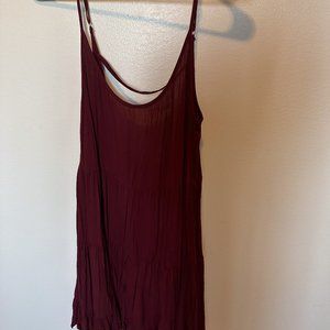 Maroon Flowy Dress